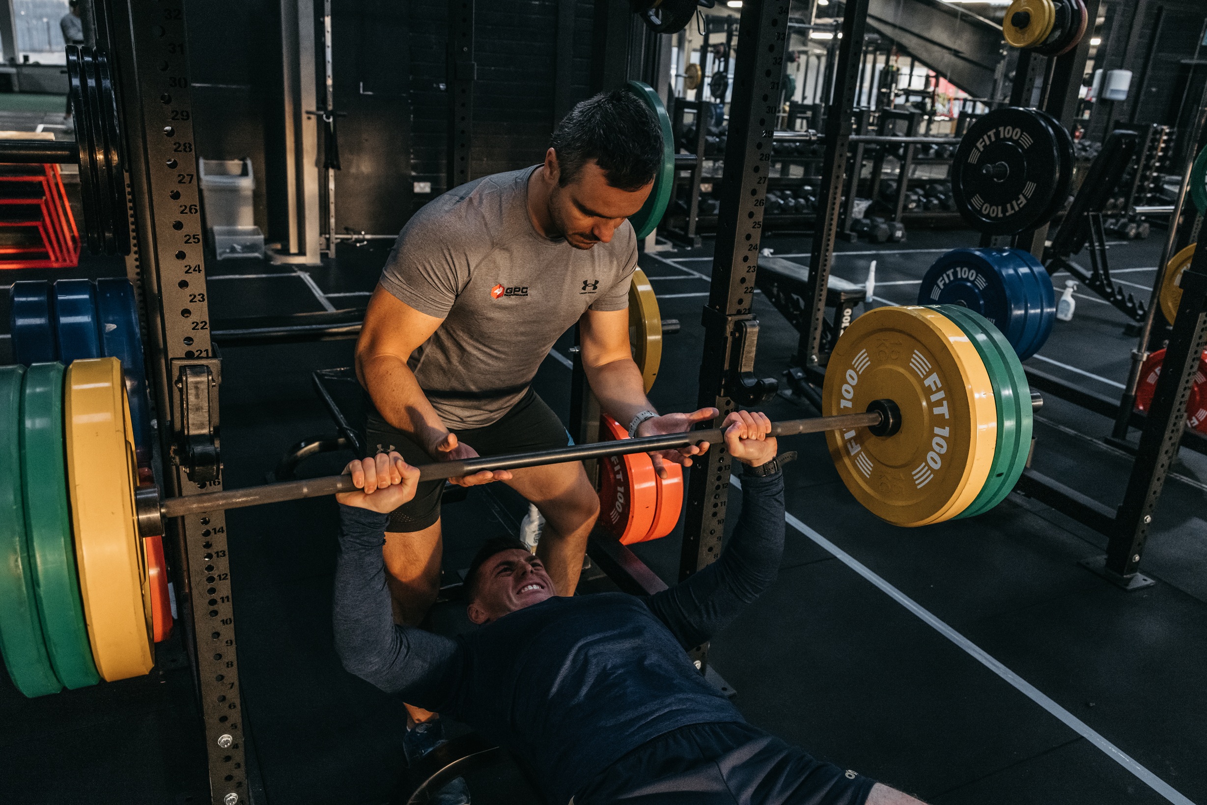 Strength training with professional guidance
